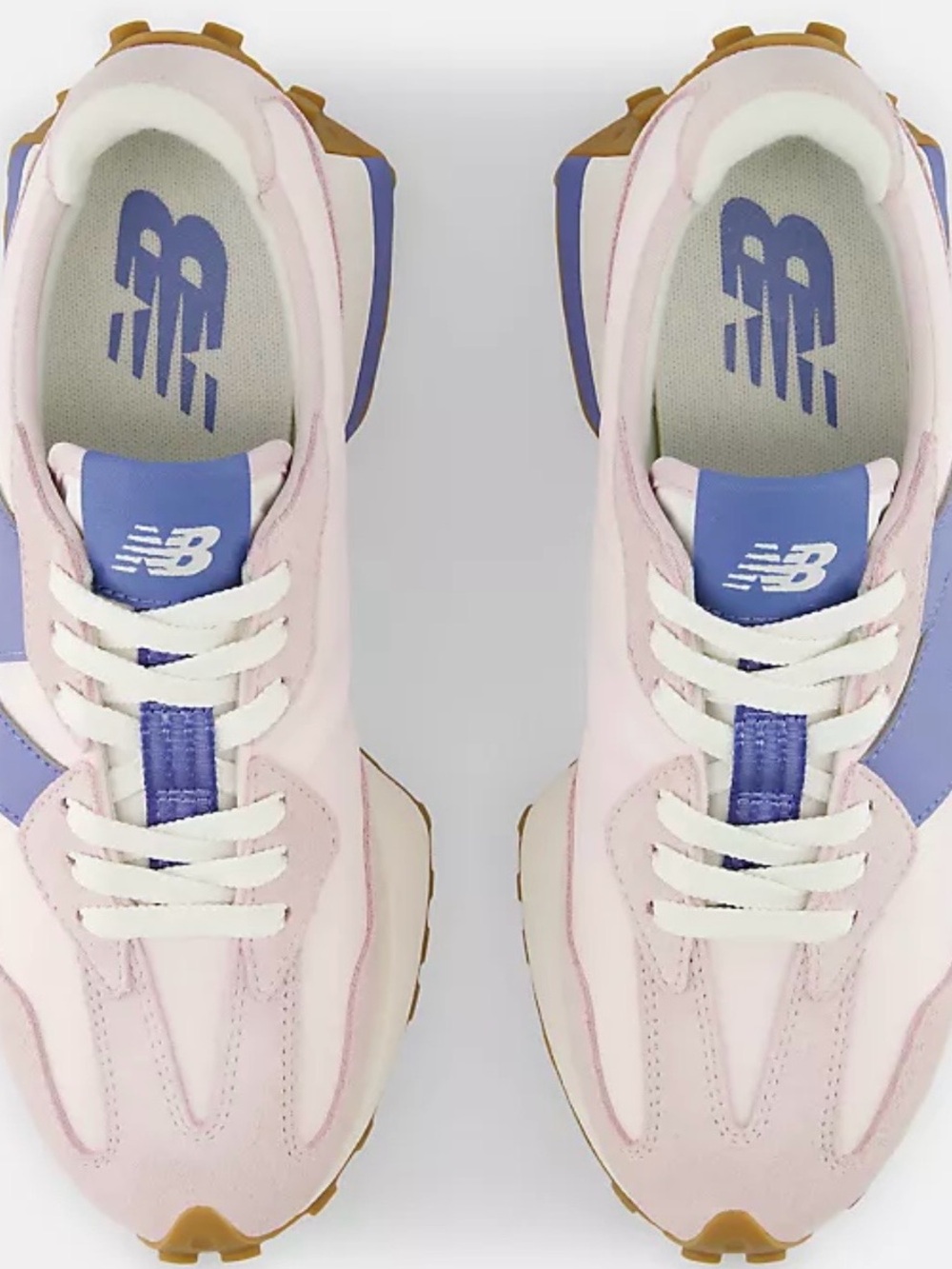 New in Box: New Balance 327
Size: 8 - B
Color: Pink Salt With Fairweather Blue - Picture 10 of 15